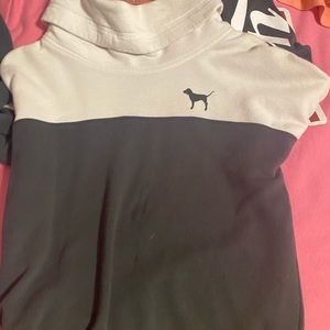 Pink Cowl Neck Sweatshirt